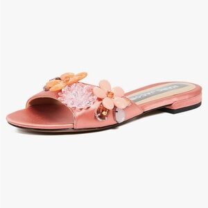 Marc Jacobs Women's Clara Embellished Slide Sandal, Salmon  11